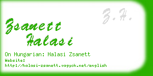 zsanett halasi business card